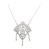 SJ1733 - Diamond Necklace Set in 18 Karat White Gold Settings