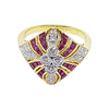 SJ6271 - Ruby with Diamond Ring Set in 18 Karat Gold Settings