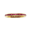 SJ2406 - Ruby Eternity Ring Set in 18 Karat Gold Settings