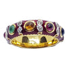 SJ2369 - Lucky 9-Gemstone Ring Set in 18 Karat Gold Settings
