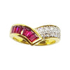 SJ2286 - Ruby with Diamond Ring Set in 18 Karat Gold Settings