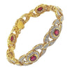 SJ6129 - Ruby with Diamond Bracelet Set in 18 Karat Gold Settings