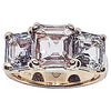 SJ6209 - Multi-Colors Sapphire Ring Set in 18 Karat Rose Gold Settings