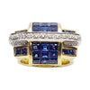 SJ1546 - Blue Sapphire with Diamond Ring Set in 18 Karat Gold Settings
