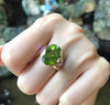 SJ3105 - Peridot, Pink Sapphire with Diamond Ring Set in 18 Karat Gold Settings