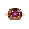 SJ1787 - Star Ruby Ring Set in 18 Karat Rose Gold Settings