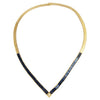 SJ1575 - Blue Sapphire with Diamond Necklace Set in 18 Karat Gold