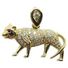 SJ1473 - Brown Diamond with Ruby Tiger Chinese Zodiac Pendant Set in 18 Karat Gold