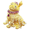 SJ1608 - Ruby, Brown Diamond, Blue Sapphire Pug/Bull Dog Pendant/Brooch in 18 Karat Gold
