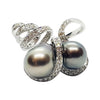 SJ1846 - South Sea Pearl with Diamond Ring Set in 18 Karat White Gold Settings