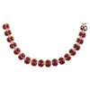 SJ1450 - Ruby with Diamond Necklace Set in 18 Karat Gold Settings