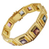 SJ1616 - Multi Colour Sapphire Bracelet Set in 18 Karat Gold Settings