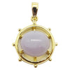 SJ2813 - Lavender Jade Pendant Set in 18 Karat Gold Settings