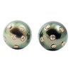 SJ1486 - South Sea Pearl with Diamond Earrings Set in 18 Karat Rose Gold Settings