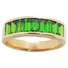 SJ1370 - Tsavorite Ring Set in 18 Karat Rose Gold Settings