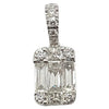 JP0081R - Diamond Illusion Pendant Set in 18 Karat White Gold Setting
