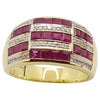 SJ2658 - Ruby with Diamond Ring Set in 18 Karat Gold Settings