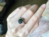 SJ2099 - Green Sapphire with Diamond Ring Set in 18 Karat Rose Gold Settings