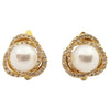 JE1207Y - Akoya Pearl & Diamond Earrings Set in 18 Karat Gold Setting