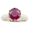 SJ2792 - Ruby Engagement Ring Set in Platinum 950 Settings