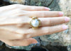 SJ2713 - South Sea Pearl with Diamond Ring Set in 18 Karat Gold Settings