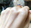 SJ2026 - Tanzanite with Pink Sapphire Ring Set in 18 Karat Rose Gold Settings