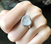 SJ1227 - Diamond Heart Ring Set in 18 Karat White Gold Settings