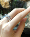 SJ1226 - Diamond Ring Set in 18 Karat White Gold Settings