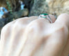 SJ1210 - Emerald with Diamond Ring Set in 18 Karat White Gold Settings