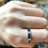 SJ1946 - Blue Sapphire with Diamond Ring Set in 18 Karat Gold Settings