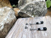 SJ6181 - Onyx with Diamond Earrings Set in 18 Karat White Gold Settings