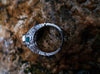 SJ2571 - Emerald with Diamond Ring Set in 18 Karat White Gold Settings