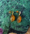 SJ3010 - Opal with Tsavorite Earrings Set in 18 Karat Gold Settings