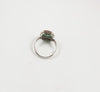 SJ2587 - Emerald with Diamond Ring Set in 18 Karat White Gold Settings