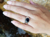 SJ2046 - Blue Sapphire Ring Set in 18 Karat White Gold Settings