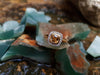 SJ2086 - Cushion Cut Yellow Sapphire with Diamond Ring Set in 18 Karat Gold Settings