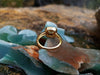 SJ2086 - Cushion Cut Yellow Sapphire with Diamond Ring Set in 18 Karat Gold Settings