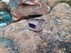 SJ1666 - Blue Sapphire with Diamond Ring Set in 18 Karat White Gold Settings