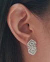 SJ6218 - Diamond Earrings Set in 18 Karat White Gold Settings