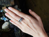 SJ2187 - Green Sapphire with Diamond Ring Set in 18 Karat Rose Gold Settings