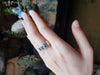SJ2187 - Green Sapphire with Diamond Ring Set in 18 Karat Rose Gold Settings