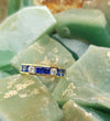 SJ1946 - Blue Sapphire with Diamond Ring Set in 18 Karat Gold Settings