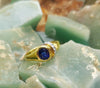 SJ1453 - Blue Sapphire with Diamond Ring Set in 18 Karat Gold Settings