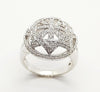 SJ1136 - Diamond Ring Set in 18 Karat White Gold Settings