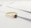 JR0468R - Ruby & Diamond Ring Set in 18 Karat Gold Setting