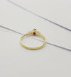 JR0468R - Ruby & Diamond Ring Set in 18 Karat Gold Setting