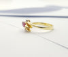 JR0674R - Marquise Ruby & Diamond Ring Set in 18 Karat Gold Setting