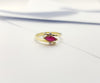 JR0674R - Marquise Ruby & Diamond Ring Set in 18 Karat Gold Setting