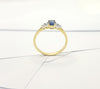 JR0657R - Blue Sapphire & Diamond Ring Set in 18 Karat Gold Setting