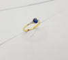 JR0657R - Blue Sapphire & Diamond Ring Set in 18 Karat Gold Setting
